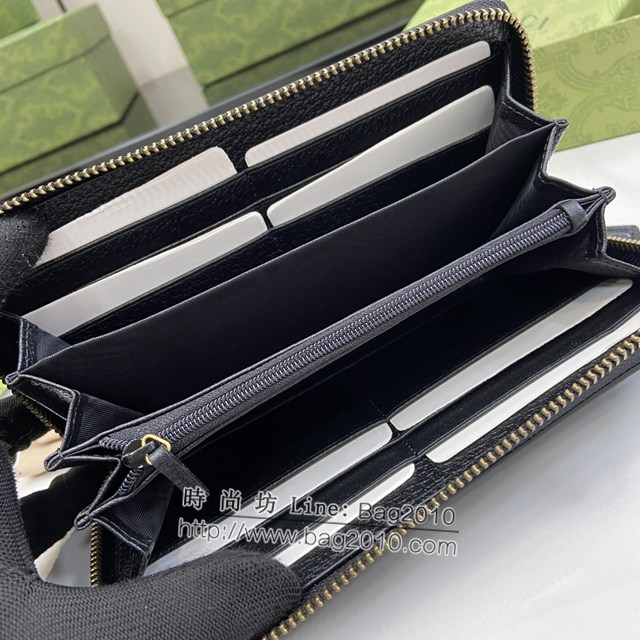 Gucci專櫃古馳最新款飾GG細節拉鏈錢包男士長夾錢包 jh2248型號：428736